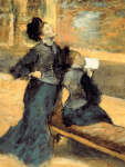 Edgar Degas, Mary Cassatt at the Louvre, 1879, MFA Boston